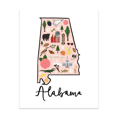 Alabama State Print