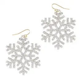 Silver Snowflake Earrings