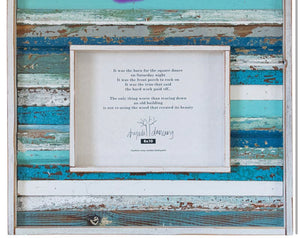Striped wooden frame