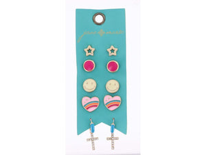 Gold Star Assorted Earrings