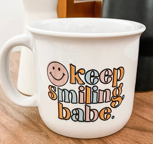 Keep smiling mug-15oz