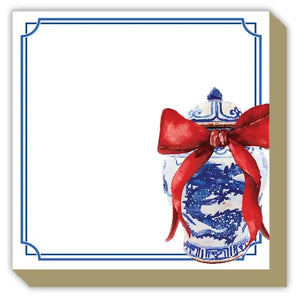 Christmas Chinoiserie Notepad Square