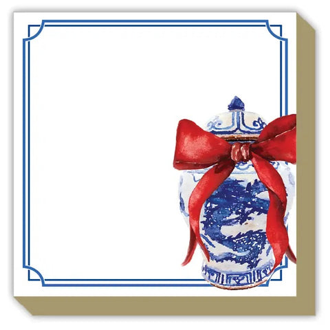 Christmas Chinoiserie Notepad Square