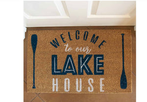 Welcome To Our Lake House Coir Doormat
