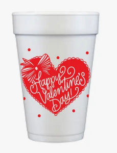 Happy Valentine’s Day Styrofoam Cups