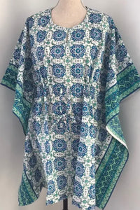 Kaftan Short Medallion Blue