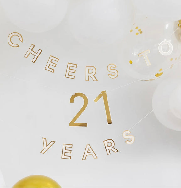 Cheers To Years Banner
