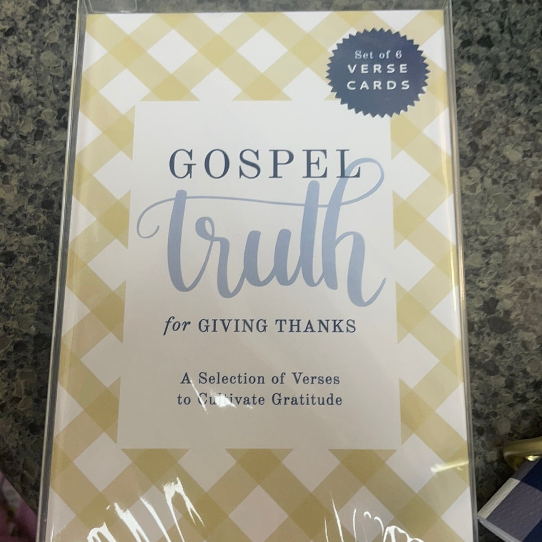 Gospel truth for giving thanks