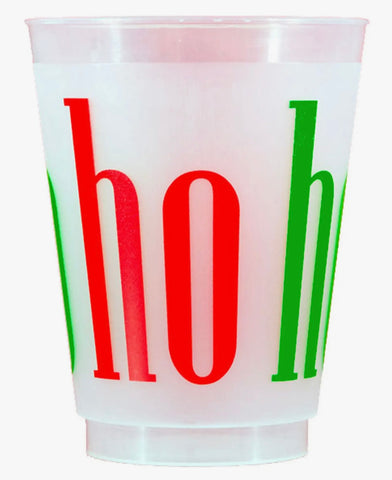 ho ho ho Frosted Plastic Cups