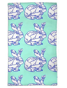Jessica Reynolds Blue Bunny Tea Towel