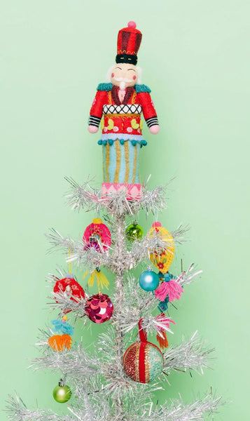 Nutcracker Felted Tree Topper