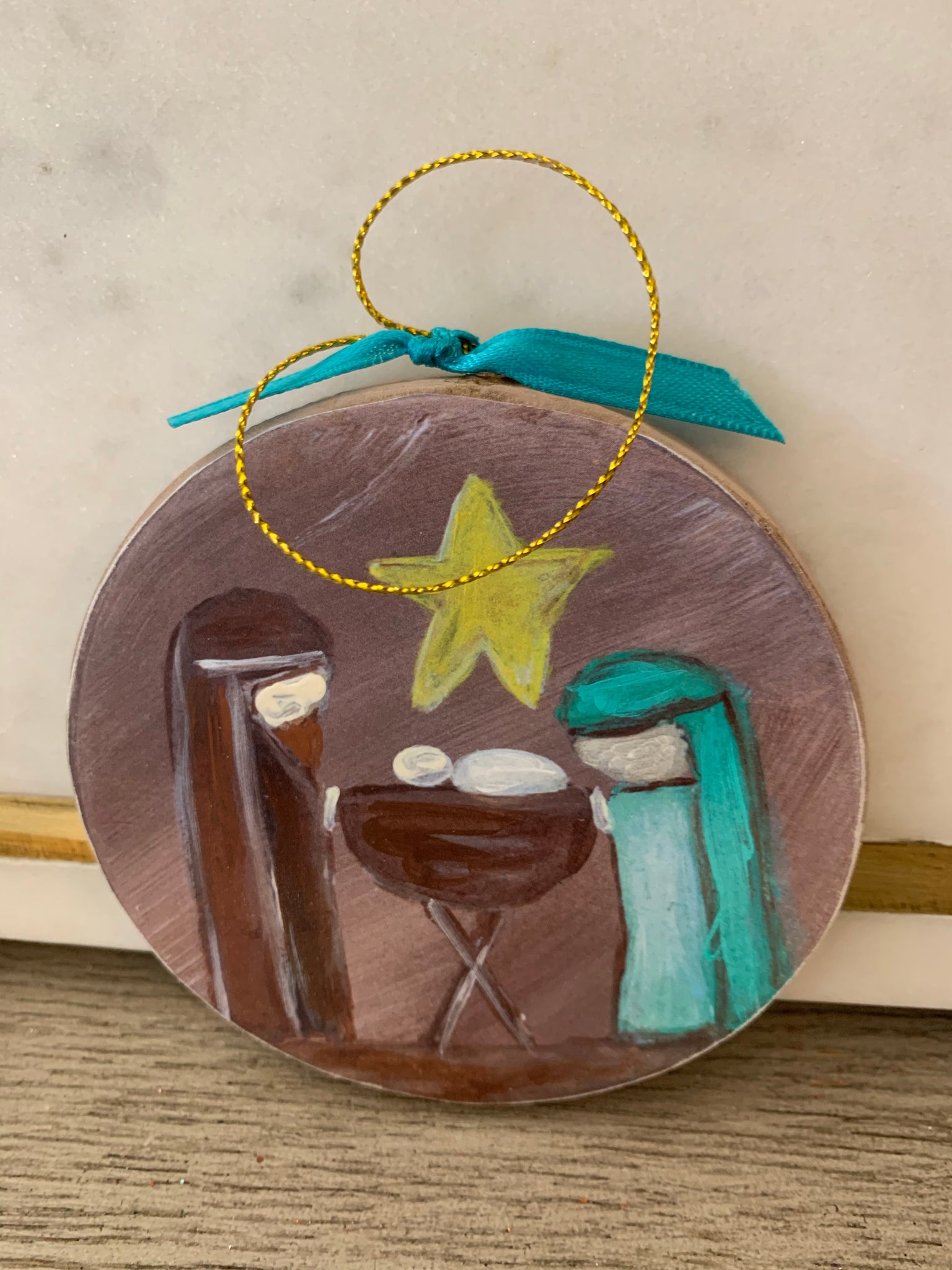 Nativity Round Ornament