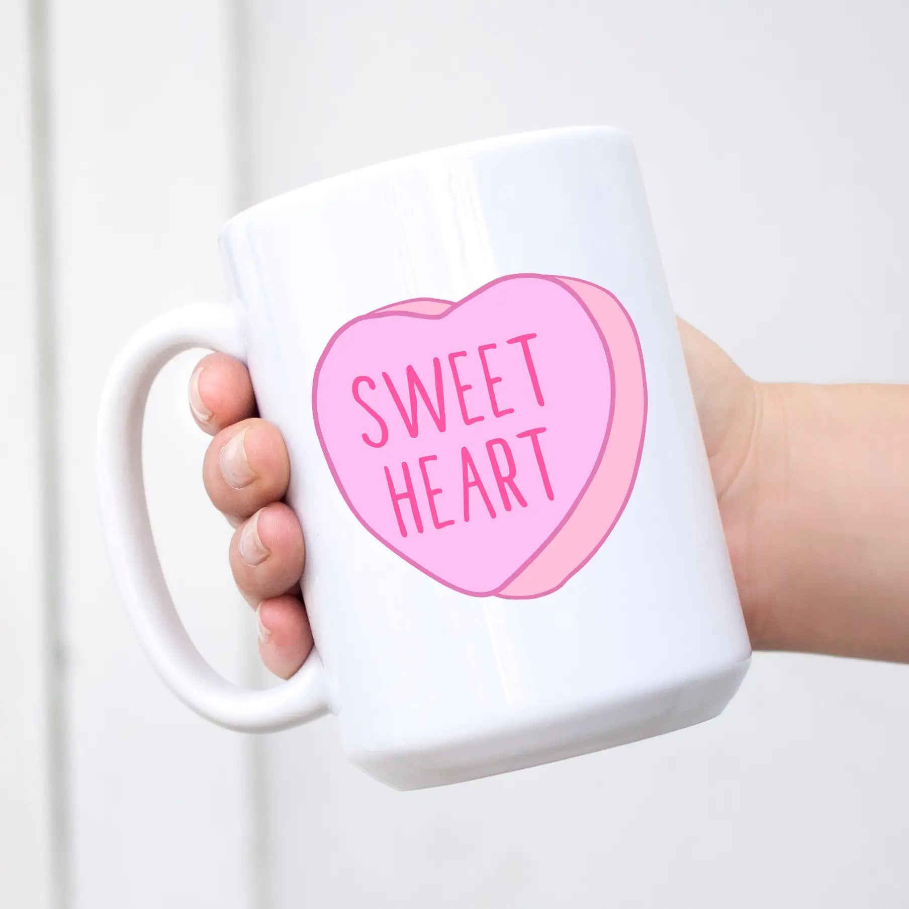 Sweet Heart Conversation Heart Mug