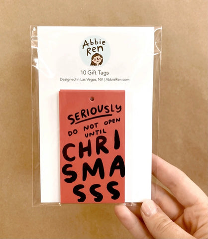 Do Not Open Till Christmas Gift Tags