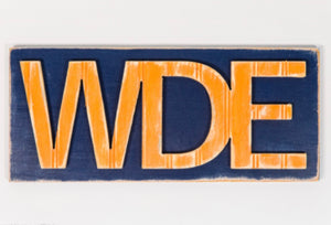 WDE Auburn Wooden Sign