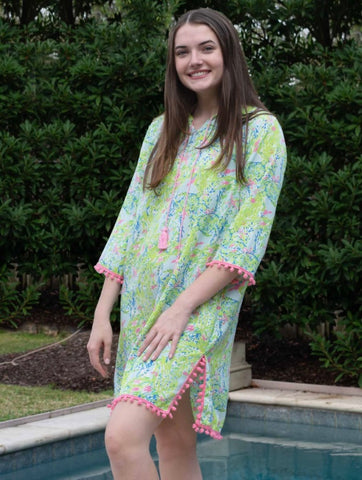 Tropical Green/Blue/Pink Coverup