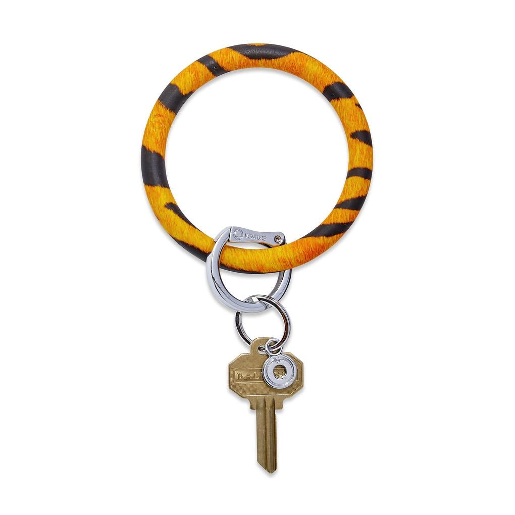 Silicone Tiger Oventure Key Ring