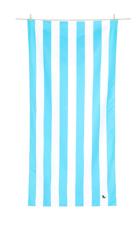 Dock & Bay Kids Towel- Light Blue Stripe (Medium)