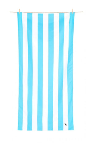 Dock & Bay Kids Towel- Light Blue Stripe (Medium)