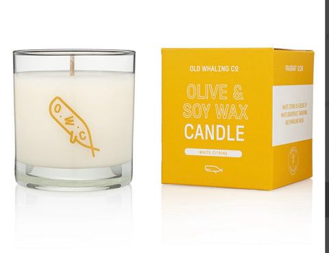 Old Whaling Soy Candle- White Citrine
