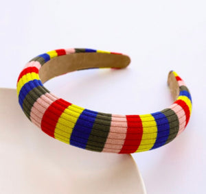 Yellow/Multi Stripe Headband