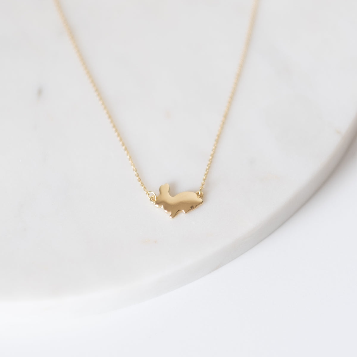 Gold Bunny Necklace