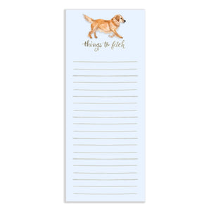 Things to Fetch Dog Notepad