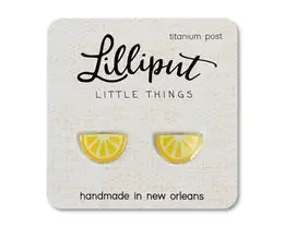 Lilliput Lemon Wedge Earrings