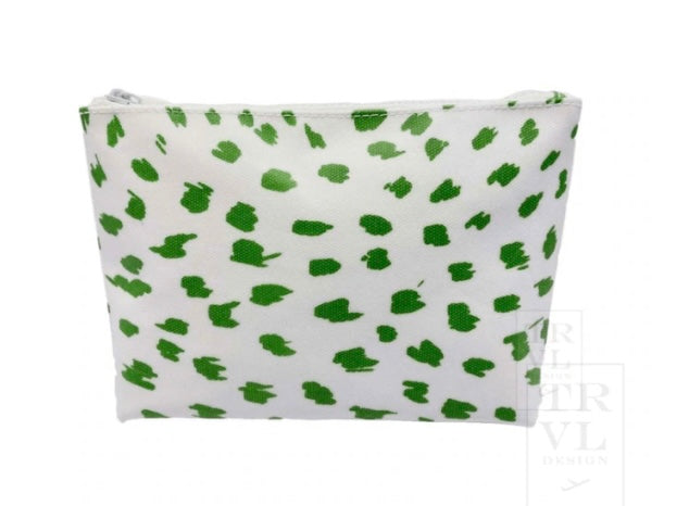 TRVL Spot On Cosmetic Bag- Spot Green