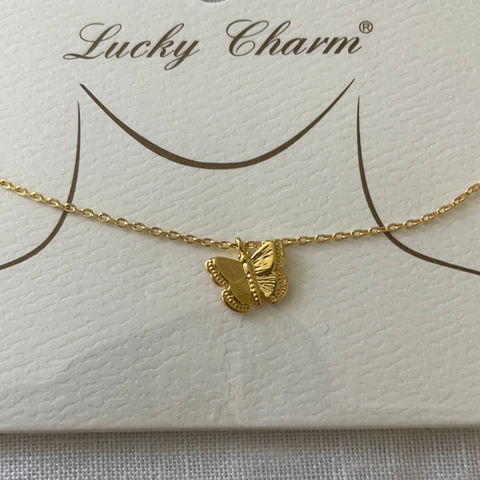 Gold butter lucky necklace