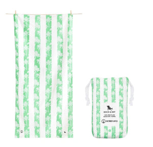 Dock and Bay Green Palm Tree Large Towel