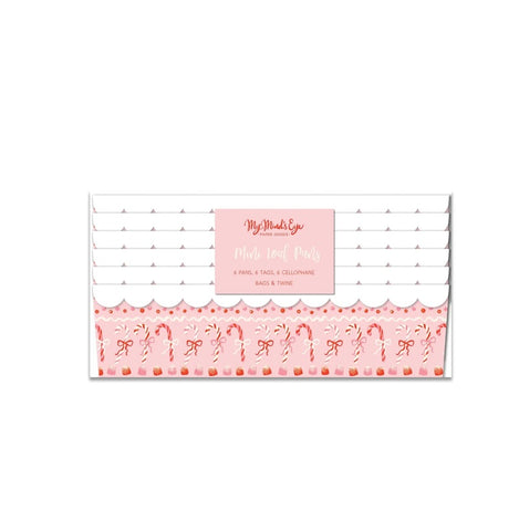 Pink Candy Canes Disposable Loaf Pans Set