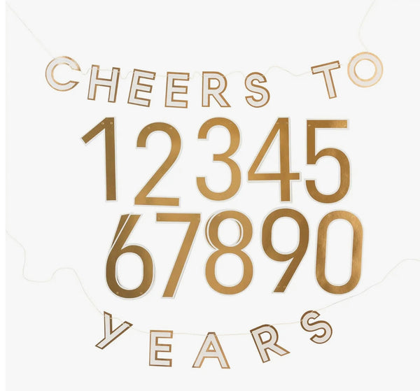 Cheers To Years Banner