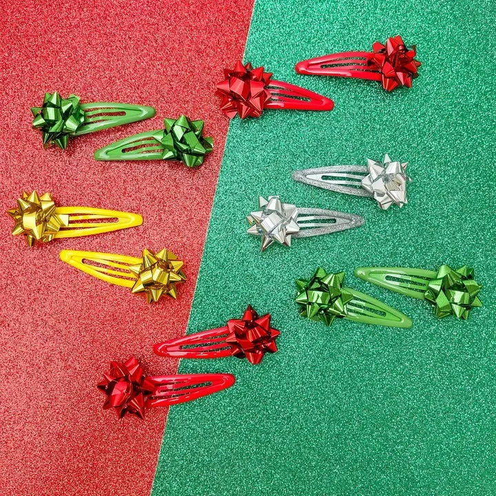 Present Bow Hair clip Set