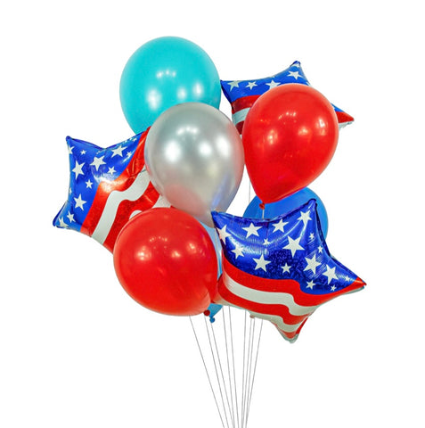 Evening Sparklers Patriotic Balloon Cluster