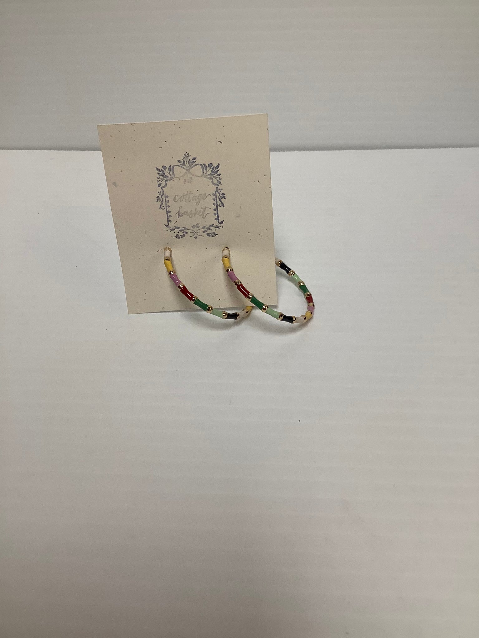 Multicolor Bamboo Hoops