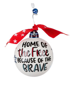 Home of the free ornament