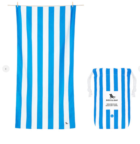 Dock and Bay Cabana Blue X-Large Beach Towels