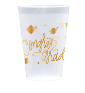 Congrats Grad Frosted Flex Cups