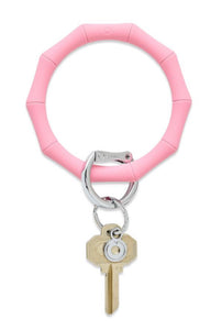 Bamboo Cotton Candy Pink Silicone Oventure Key Ring