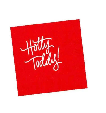 Hotty Toddy Paper Cocktail Napkins (Red)