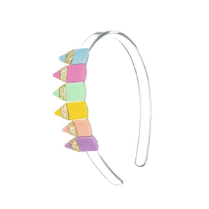 Pastel Color Pencil Acrylic Headband
