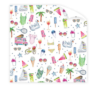 Dogwood Hill Pool Party Wrapping Paper