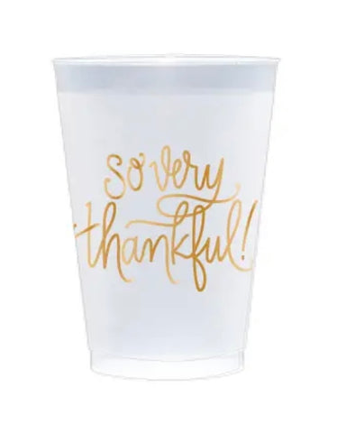 So Very Thankful Frosted Cups