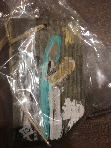 Navitity wooden ornament