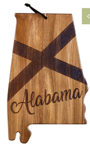 Alabama Shaped Cutting Board