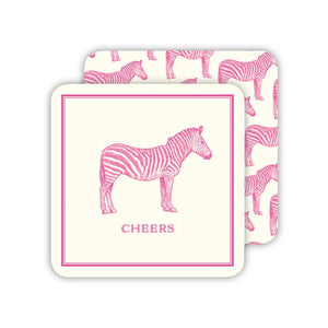 Pink Zebra Coasters