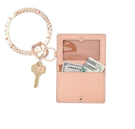 Oventure Leather ID Case- Rose Gold