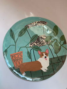 Corgi Dog Melamine Plate