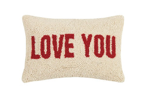 LOVE YOU Hooked Pillow